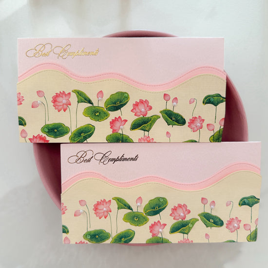 BEST COMPLIMENTS (Pink Lotus - Set of 2 envelopes)