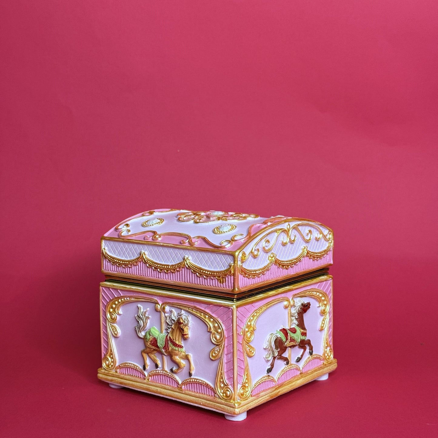 Carousel Horse Jewelry Music Box