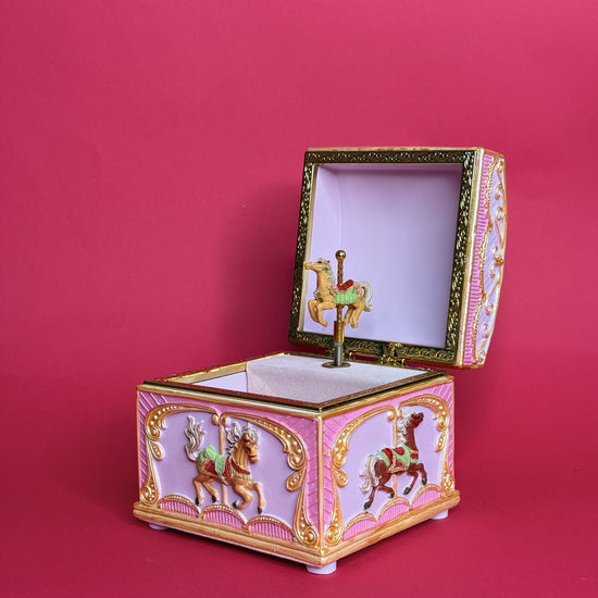 Carousel Horse Jewelry Music Box