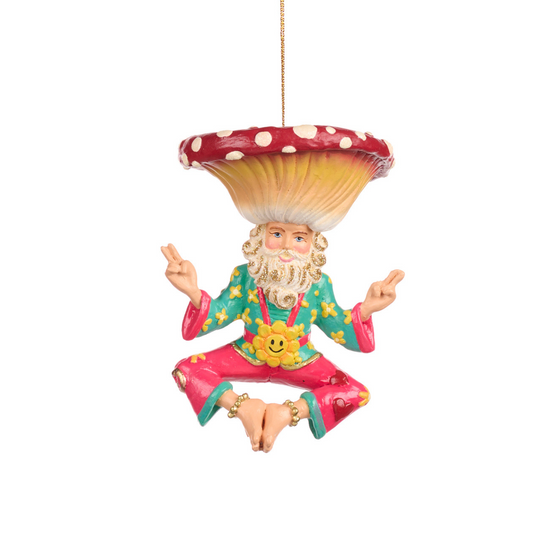 Load image into Gallery viewer, Meditating Mushroom Guru Ornaments

