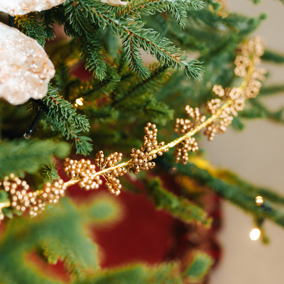 Gold Beaded Garland Set of 3