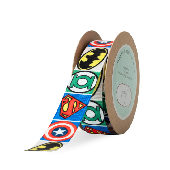 Super Hero Print Grosgrain Ribbon