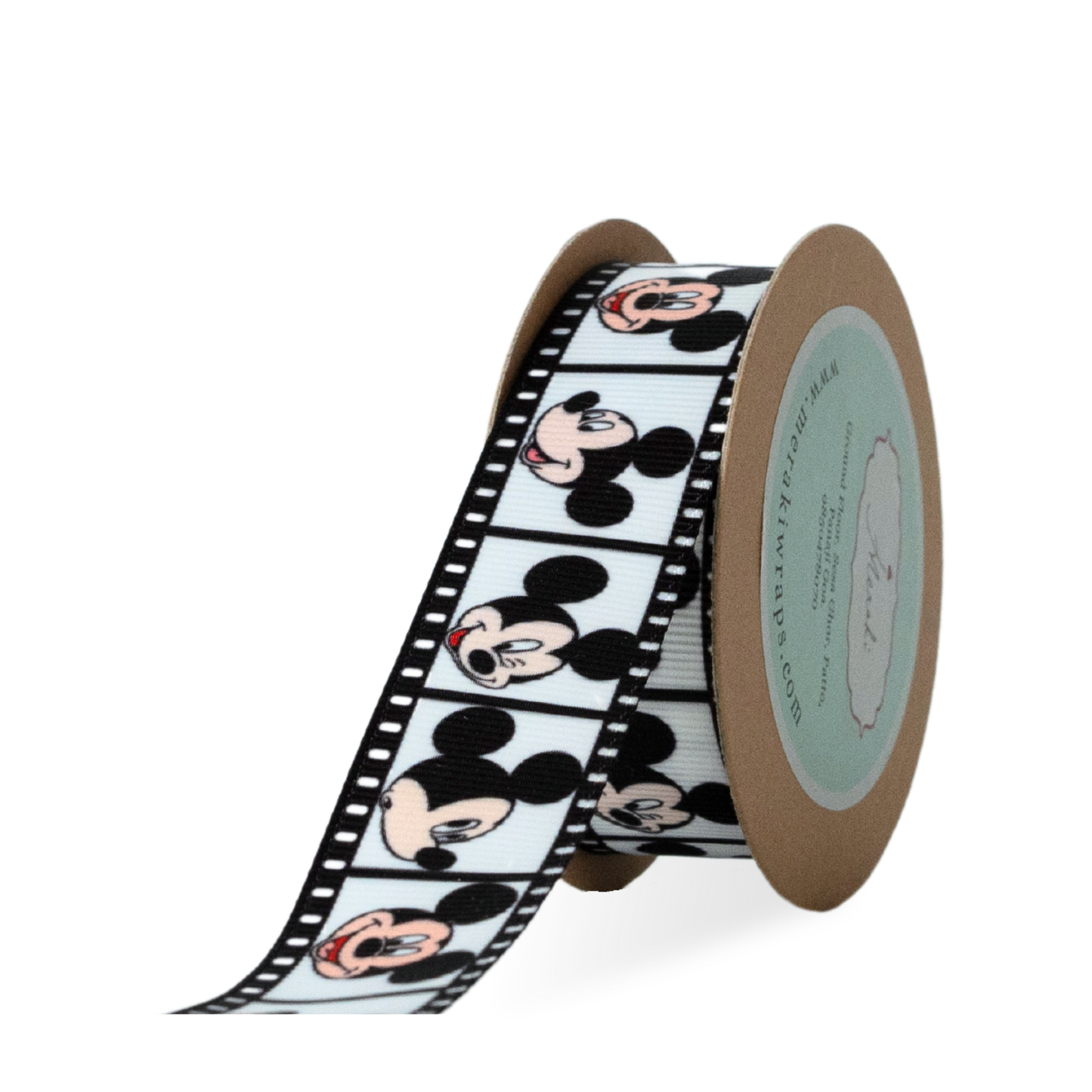 Mickey Mouse face Grosgrain Ribbon