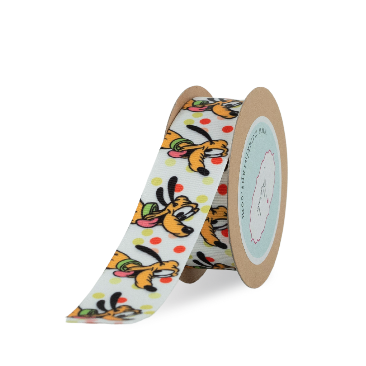 Goofy Print Grosgrain Ribbon