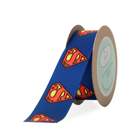 Superman Print Grosgrain Ribbon