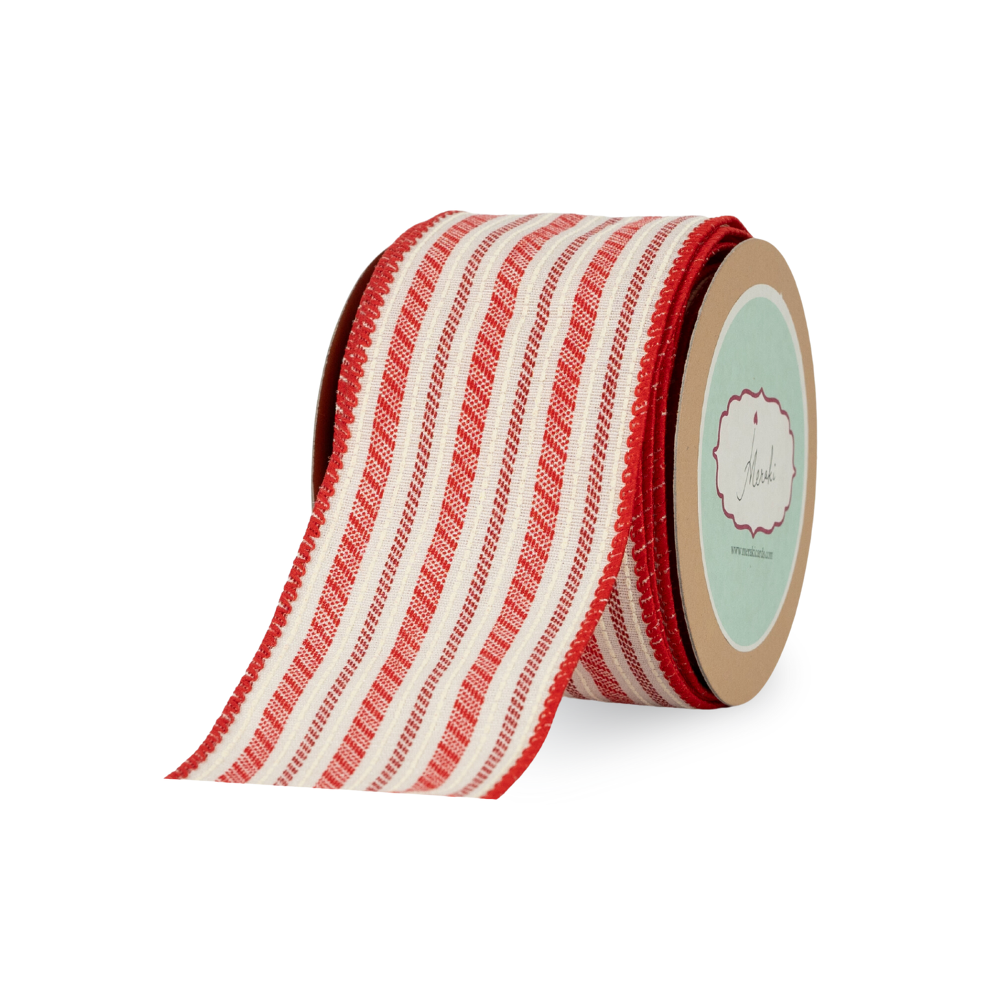 Red And White Stripes With Stitches