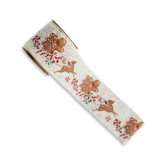 Gingerman Sleigh Ribbon