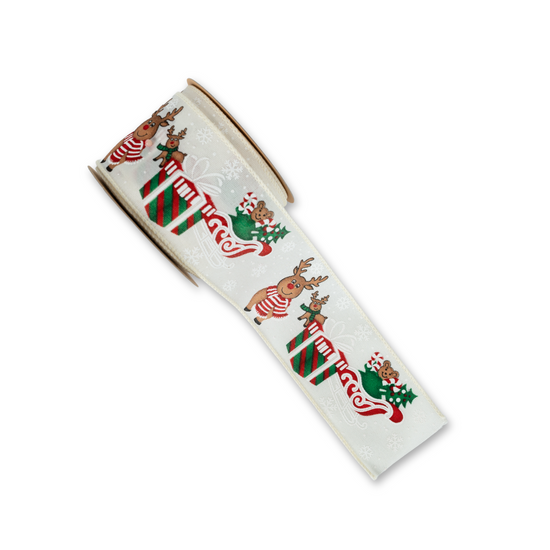 Reindeer Sleigh Ribbon