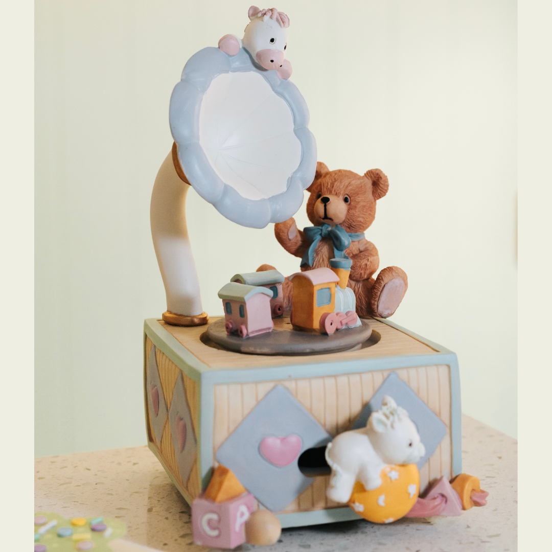 Music box teddy bear online