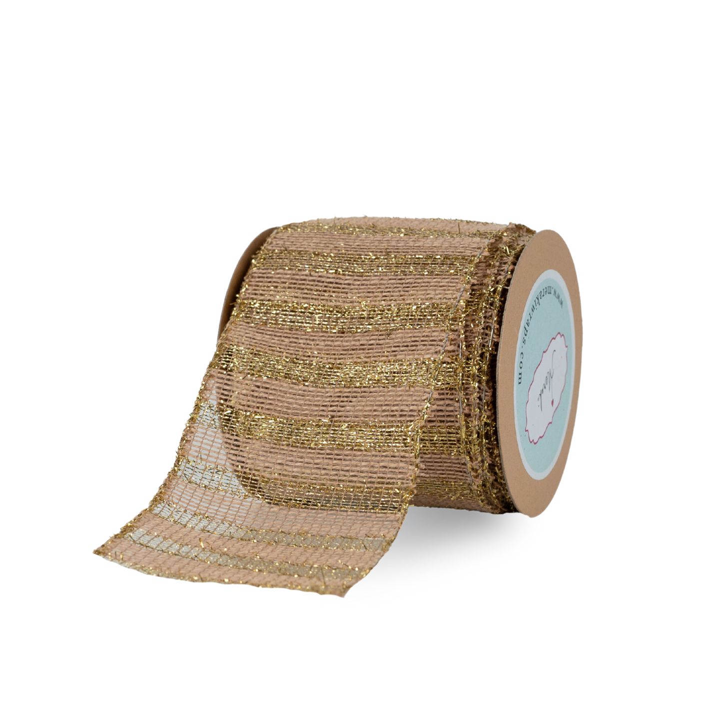 Jute with Lurex Stripes