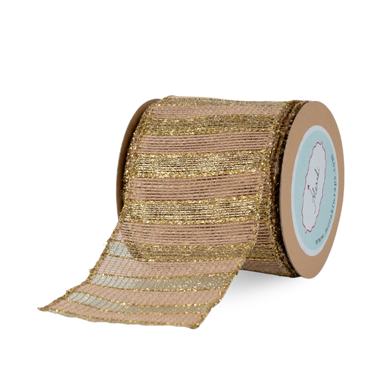 Jute with Lurex Stripes