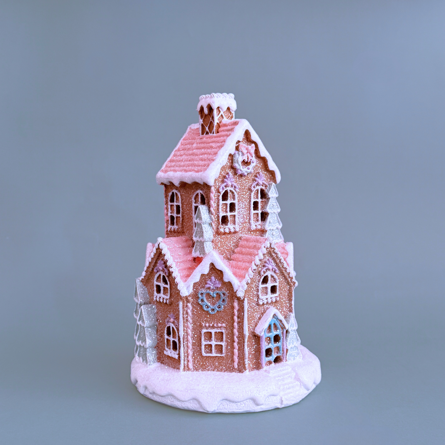 Big Pastel Ginger Bread House with LED light