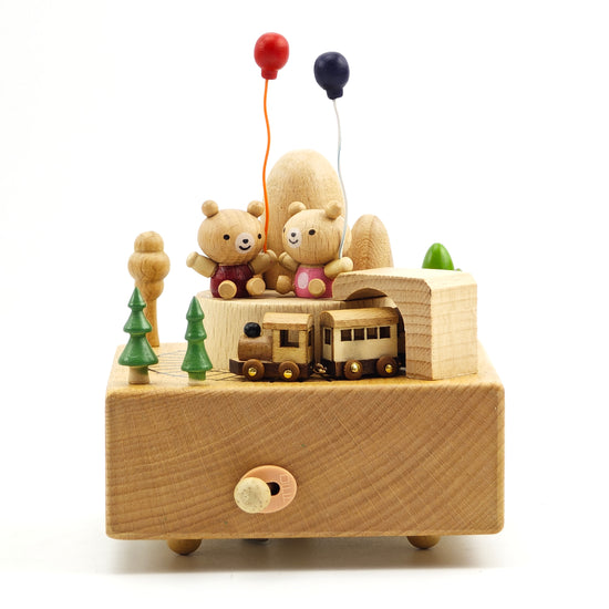 Teddy Bear Train Music Decor