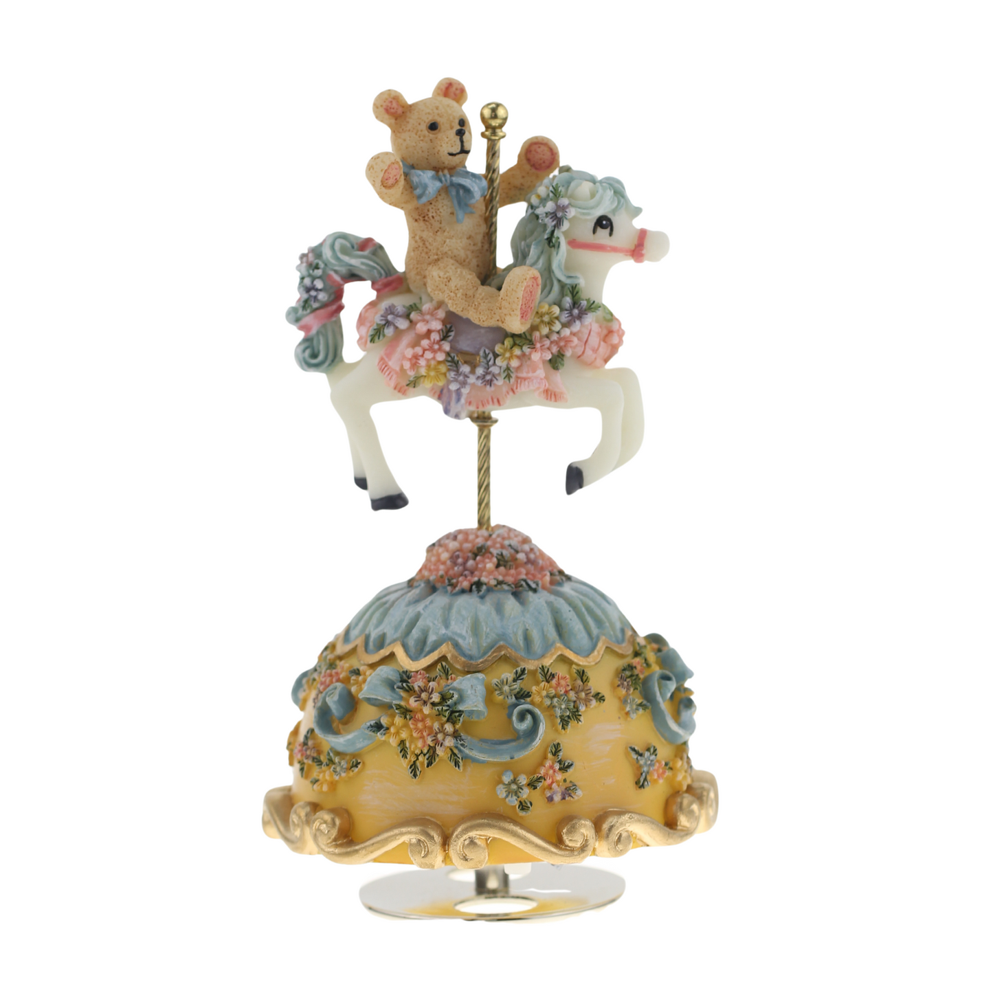Teddy Bear Carousel Music Decor