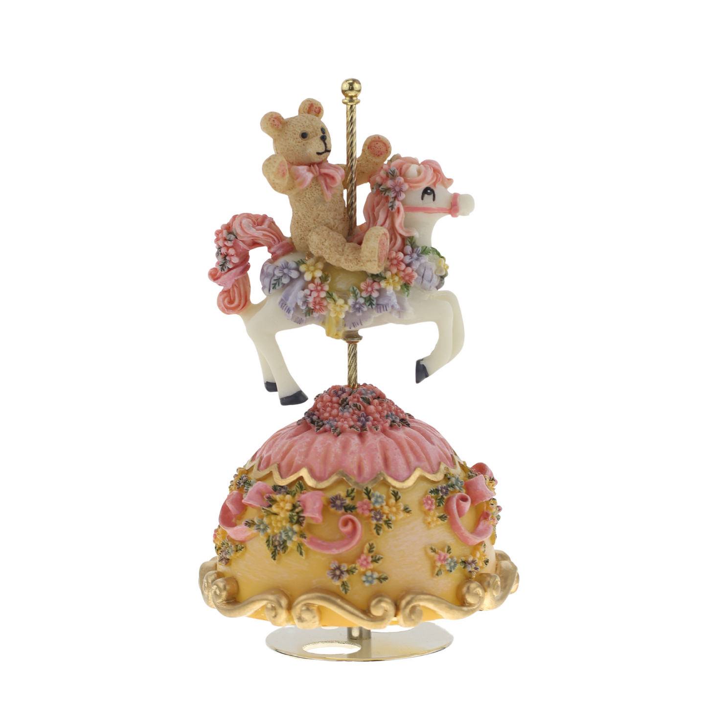 Teddy Bear Carousel Music Decor