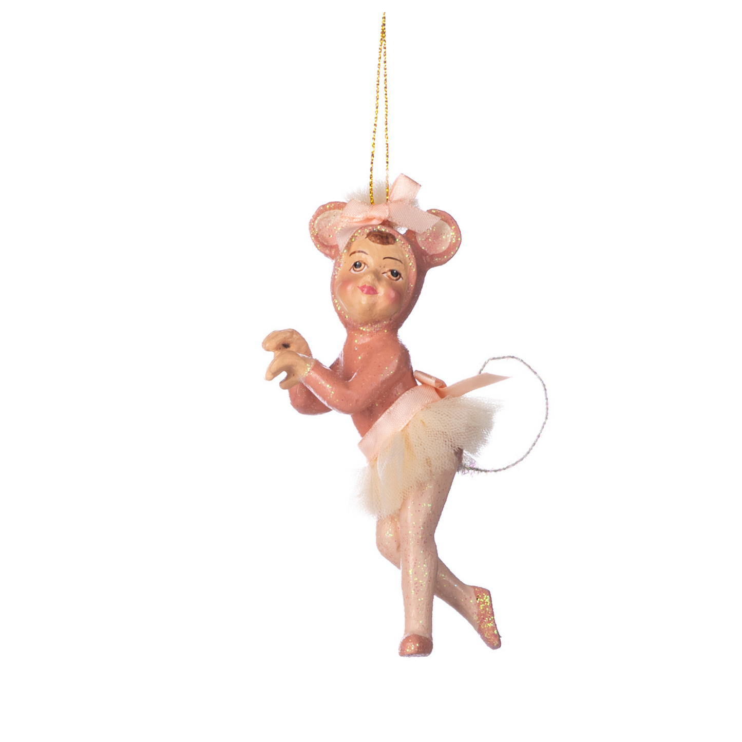 Dancing Mouse Ballerina Ornament