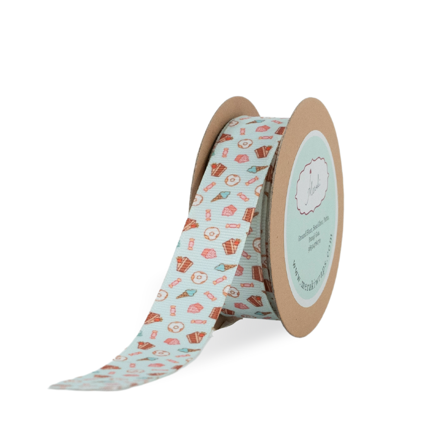 Dessert Print Grosgrain Ribbon