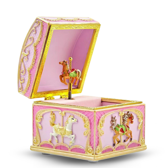 Carousel Horse Jewelry Music Box