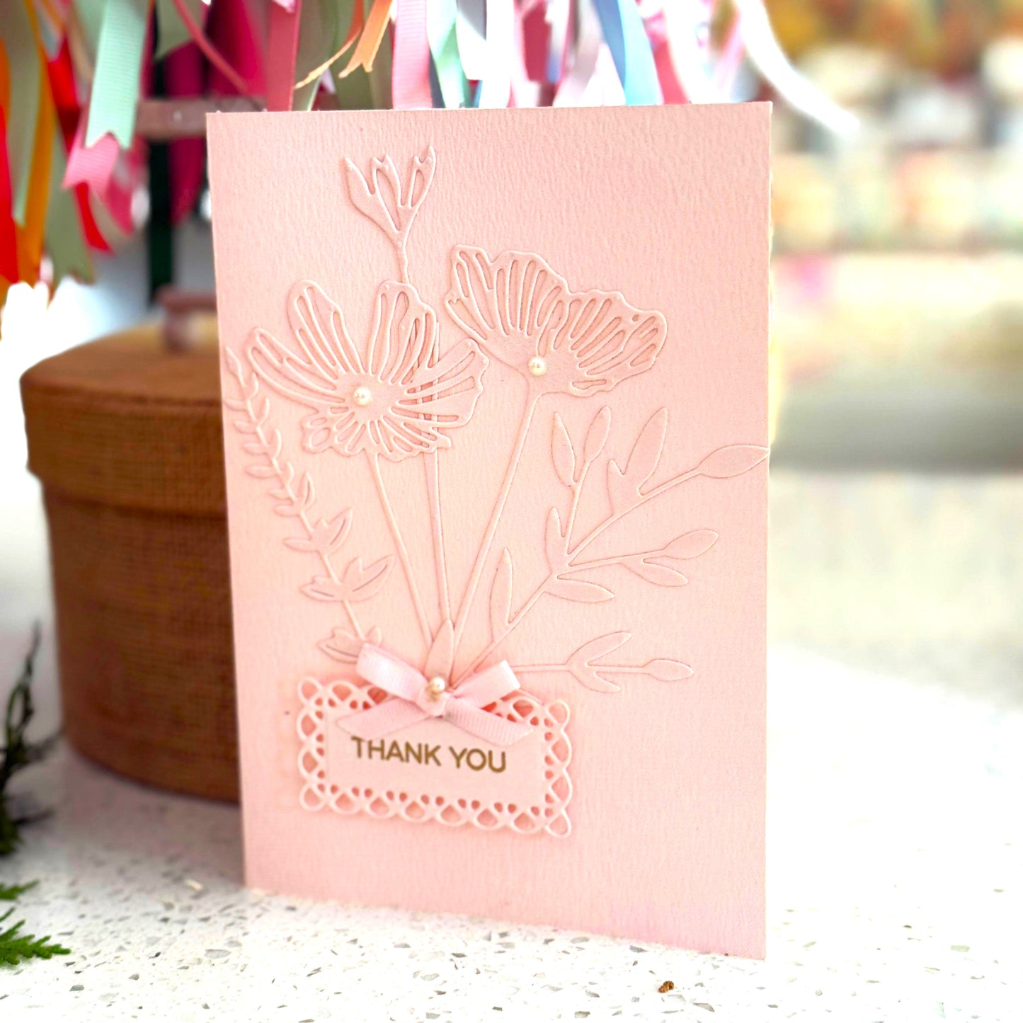 Pink "Thank You" Card