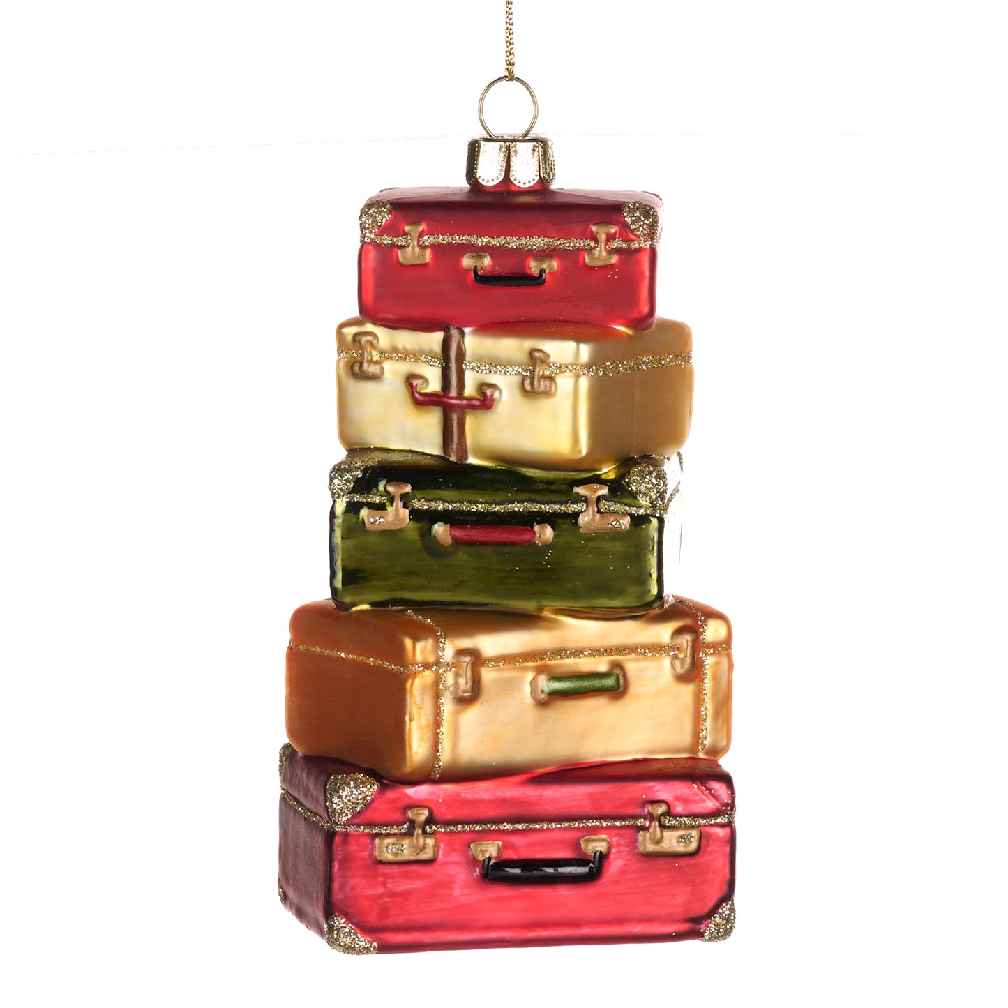 Stacked Suitcases Ornament