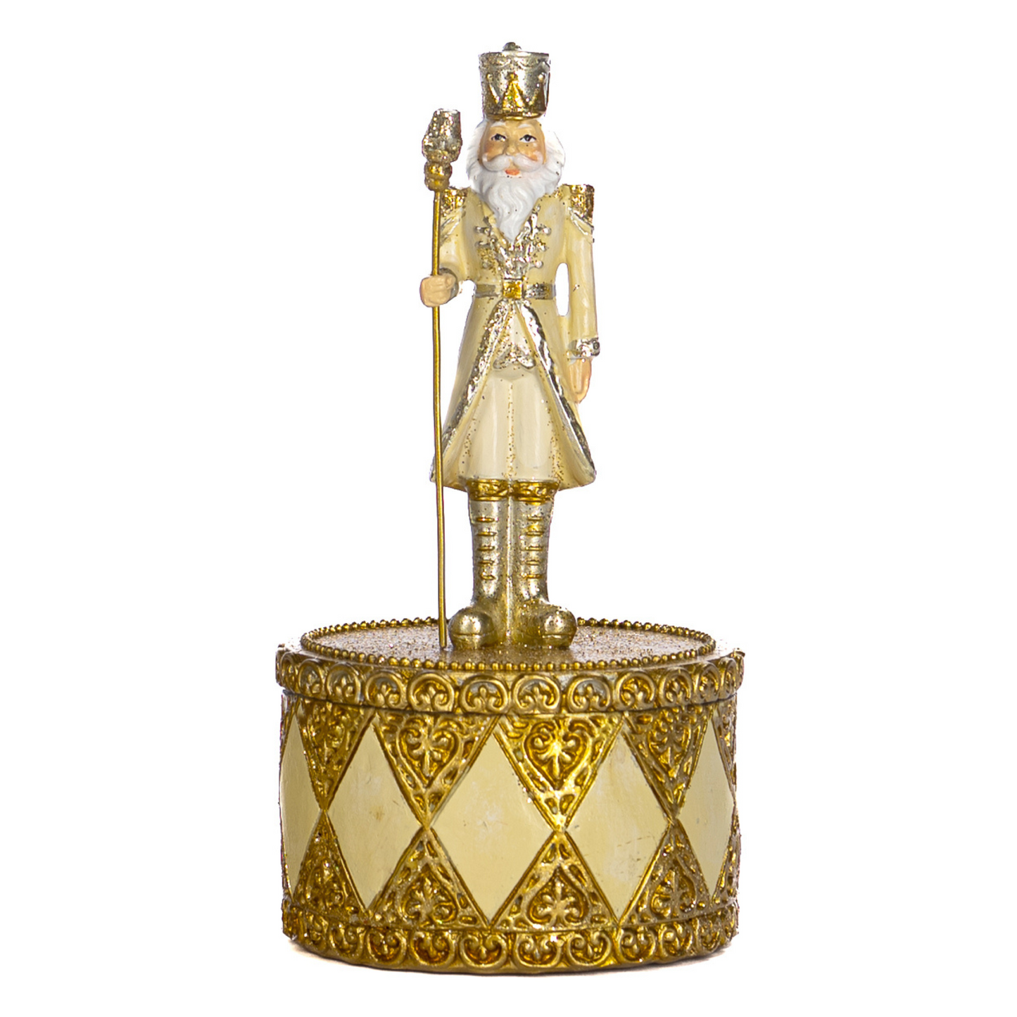 Gold Nutcracker Decorative Box Set of 2