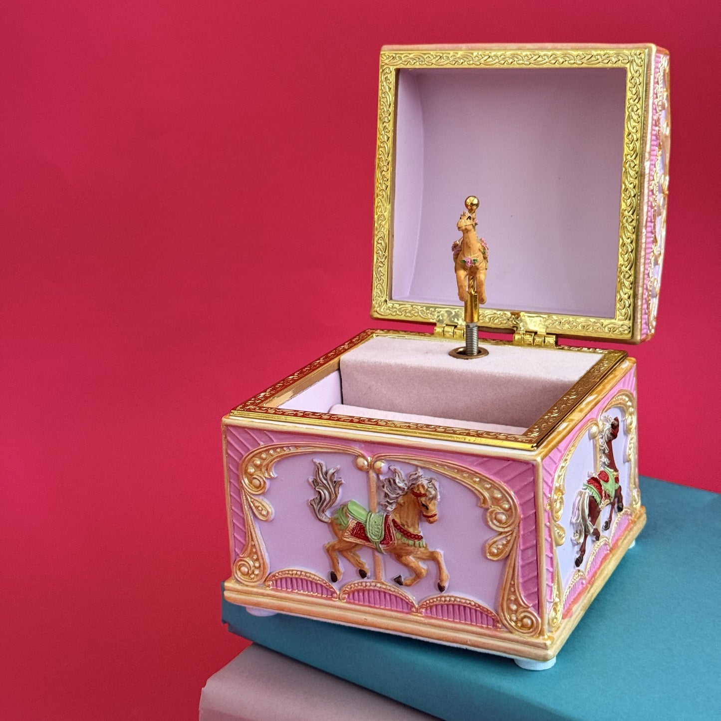 Carousel Horse Jewelry Music Box