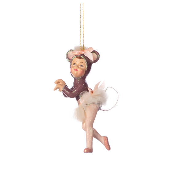 Dancing Mouse Ballerina Ornament