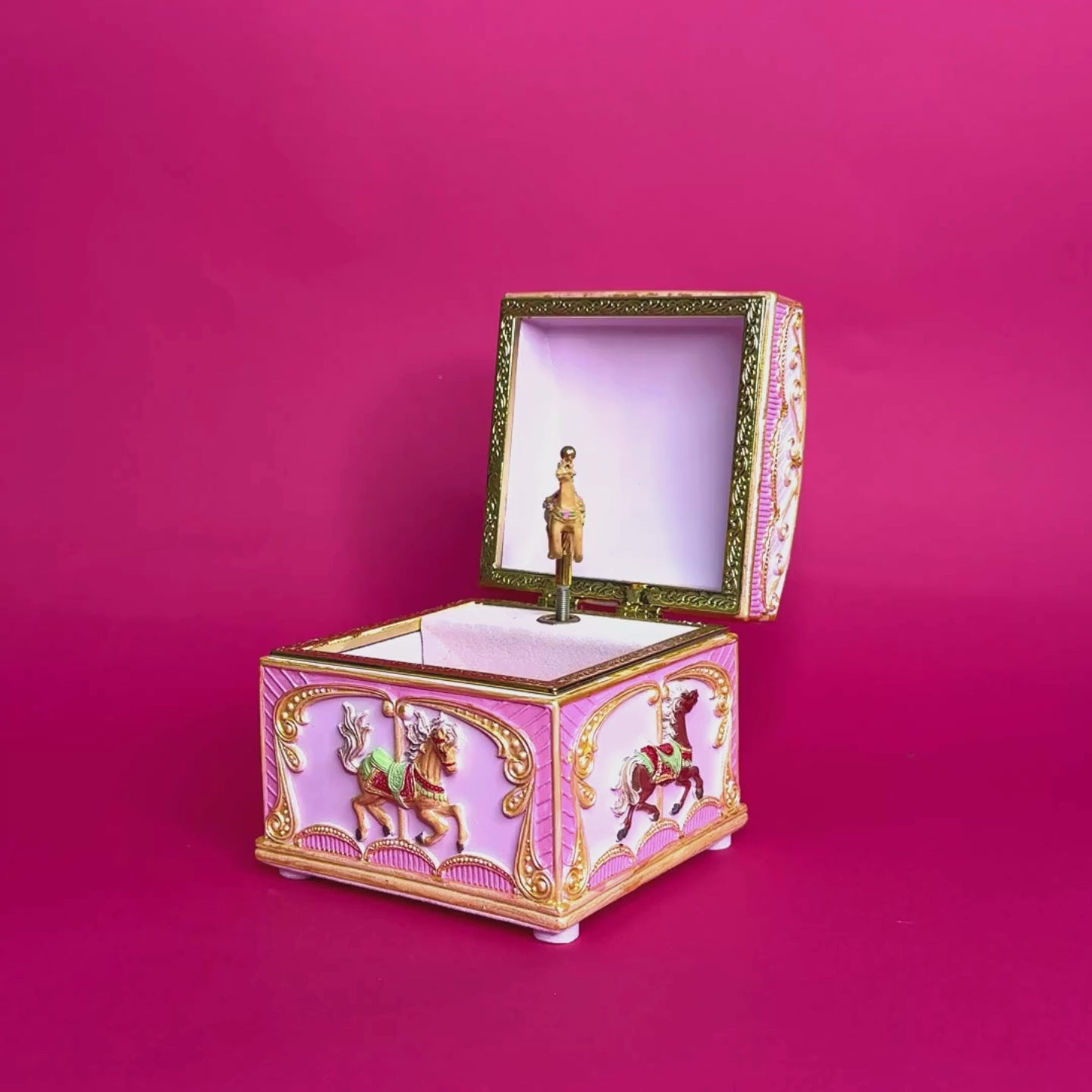 Load and play video in Gallery viewer, Carousel Horse Jewelry Music Box
